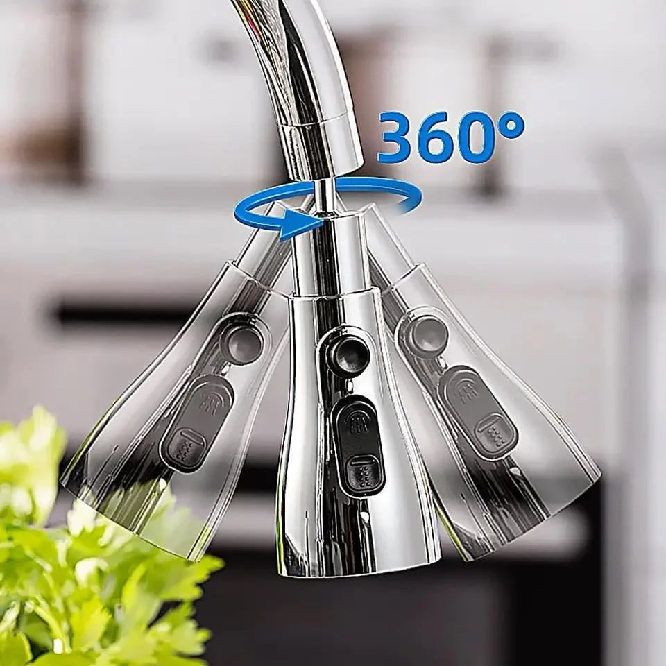 TapTwist 1080° Flexible Faucet Extension for Kitchen Sink Water Saving