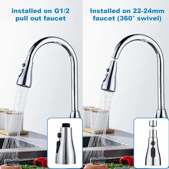 TapTwist 1080° Flexible Faucet Extension for Kitchen Sink Water Saving