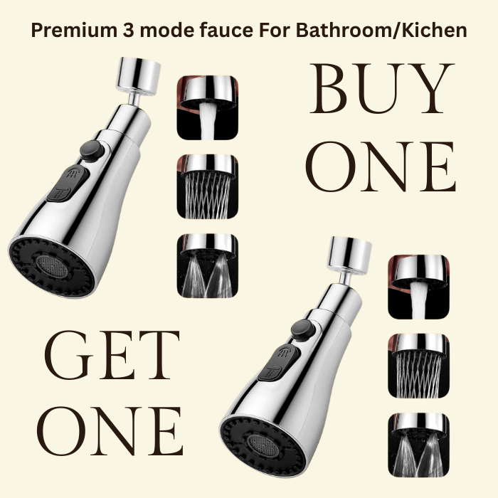 Premium 1080° 3 mode Flexible Faucet Extension for Kitchen Sink Water Saving combo