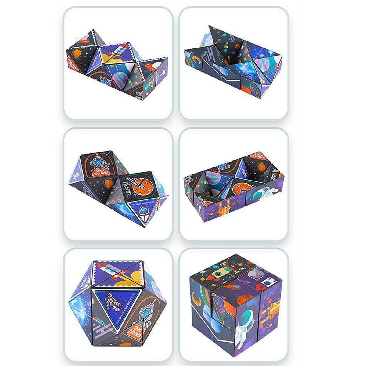 3D Changeable Magic Cubes for Kids and Adults (PACK OF 3)