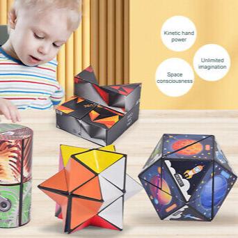 3D Changeable Magic Cubes for Kids and Adults (PACK OF 3)
