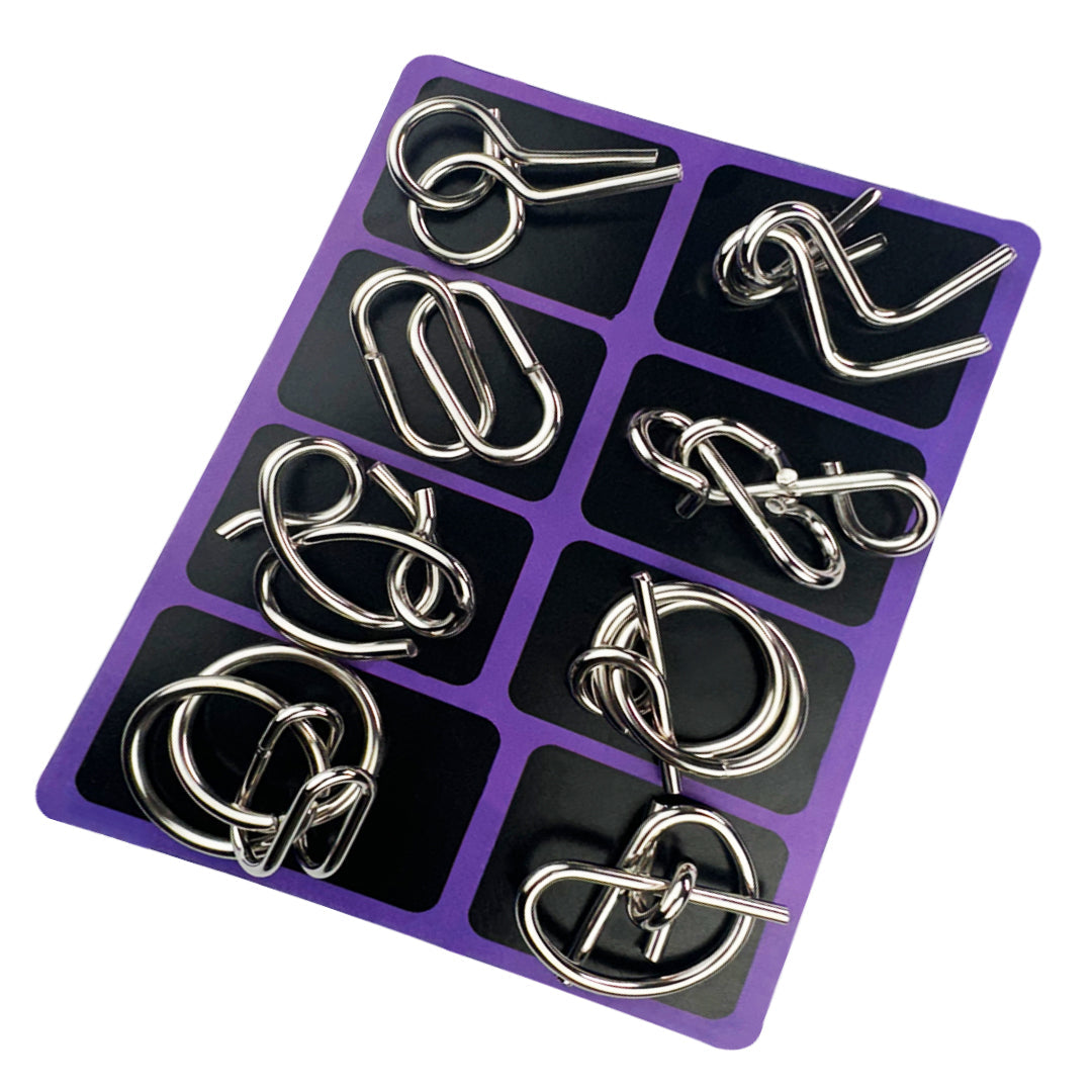 ⭐intellectual Intelligence Educational Metal IQ Puzzle combo for Adults & Children - Let's challenge!!!!!!