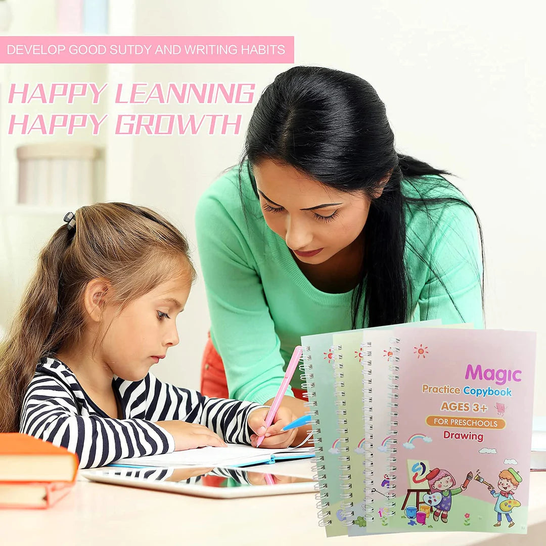 50% OFF - Reusable Magic Book + Educational Star Block For Kids Development + FREE Learning 2000+ pages downloadable PDF worksheet for kids