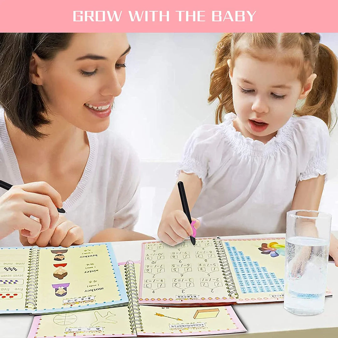Magic Book Buy 1 set & Get 1 set FREE! + FREE Learning 2000+ pages downloadable PDF worksheet for kids