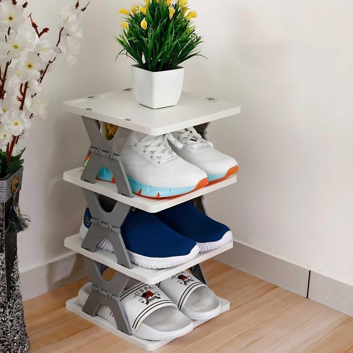 Shoes 4 Layer Foldable Rack Organizer