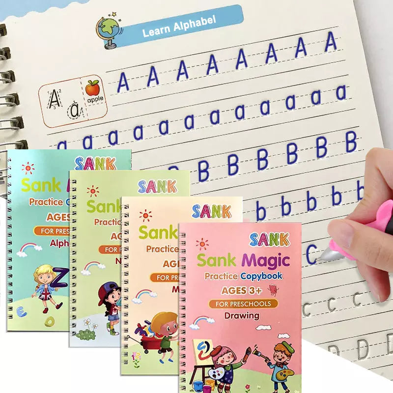 Magic Book Buy 1 set & Get 1 set FREE! + FREE Learning 2000+ pages downloadable PDF worksheet for kids