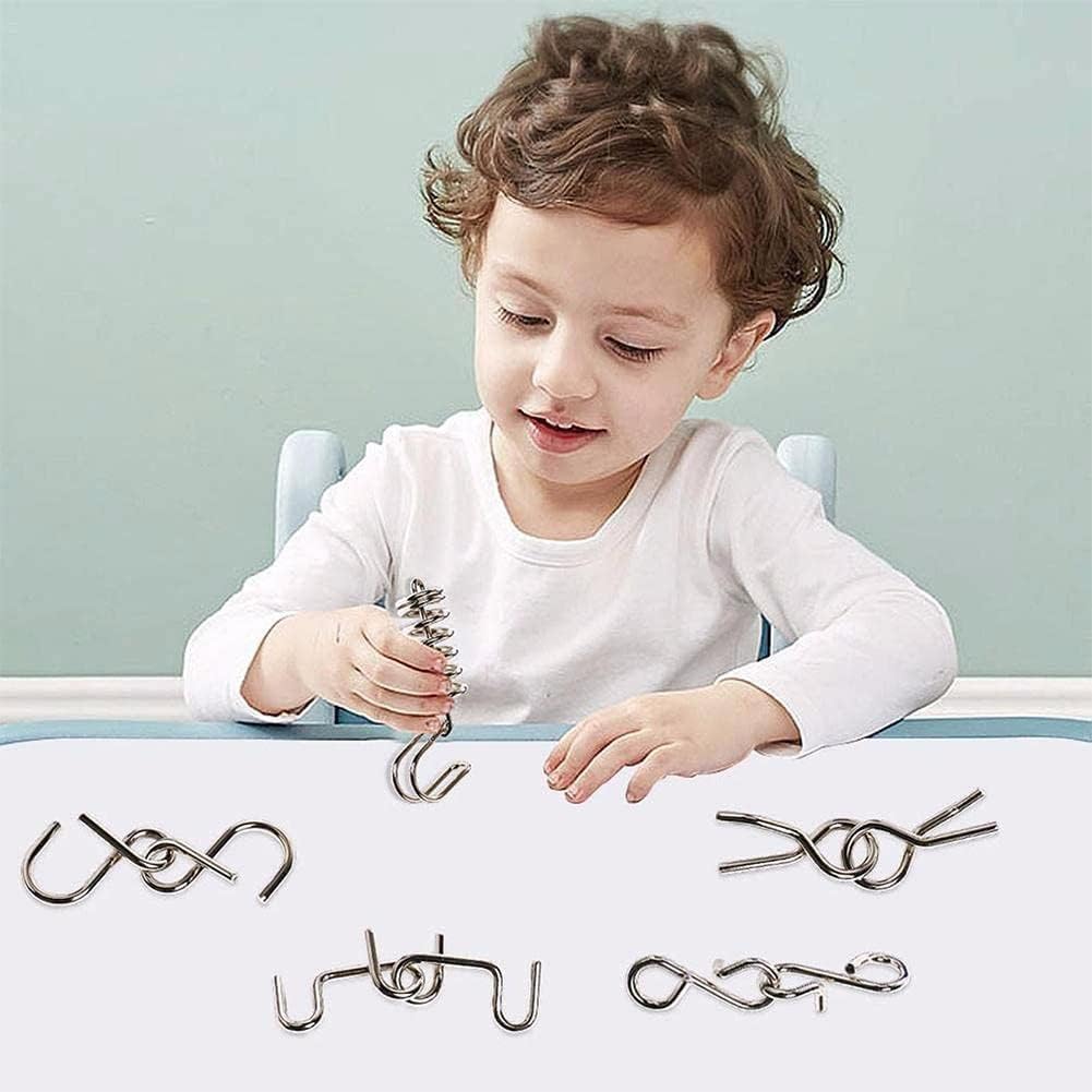 ⭐intellectual Intelligence Educational Metal IQ Puzzle combo for Adults & Children - Let's challenge!!!!!!