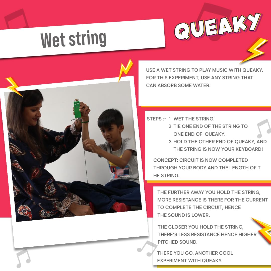 Queaky™ STEM Toy – Experimental, Creative & Educational Learning Toy for Kids | Musical Circuit Beeping Toy | Best Gift & Learn Through Play Toy