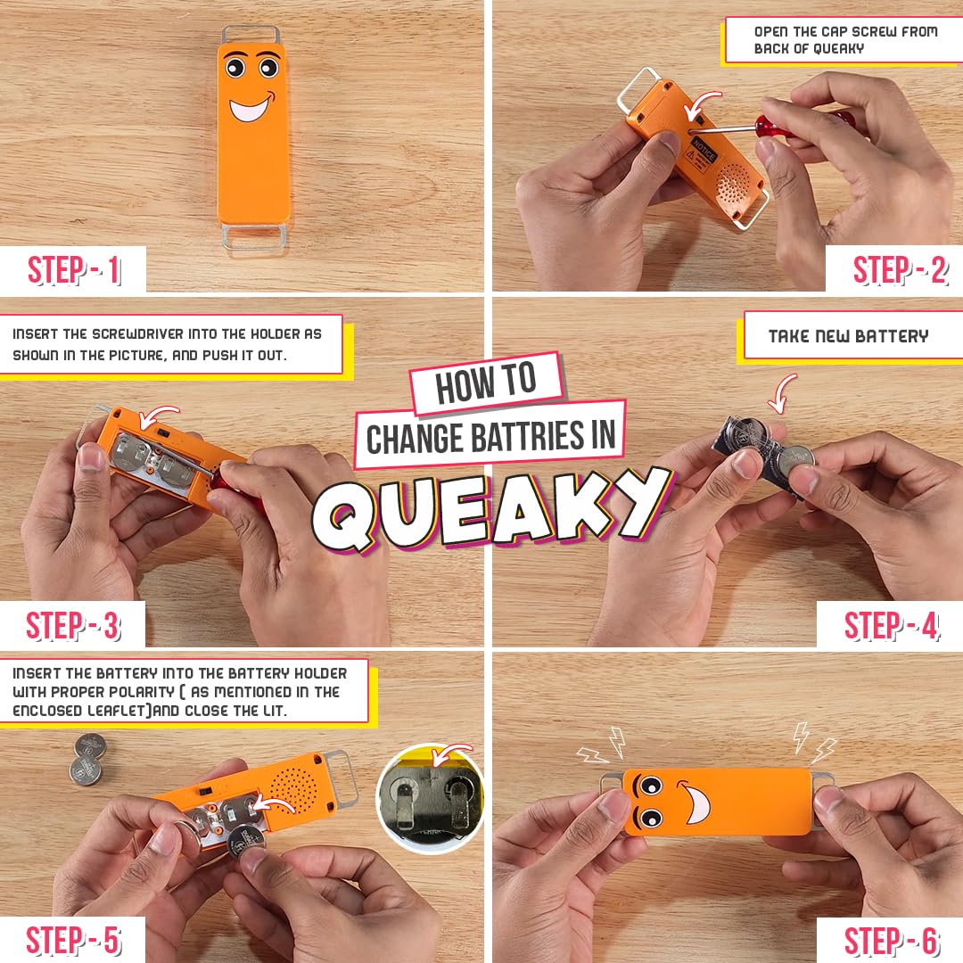 Queaky™ STEM Toy – Experimental, Creative & Educational Learning Toy for Kids | Musical Circuit Beeping Toy | Best Gift & Learn Through Play Toy