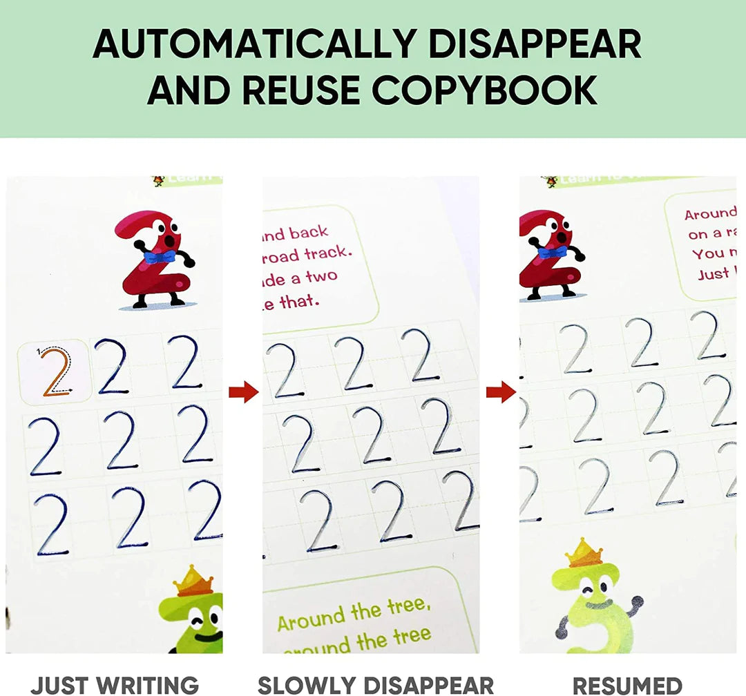 50% OFF - Reusable Magic Book + Educational Star Block For Kids Development + FREE Learning 2000+ pages downloadable PDF worksheet for kids