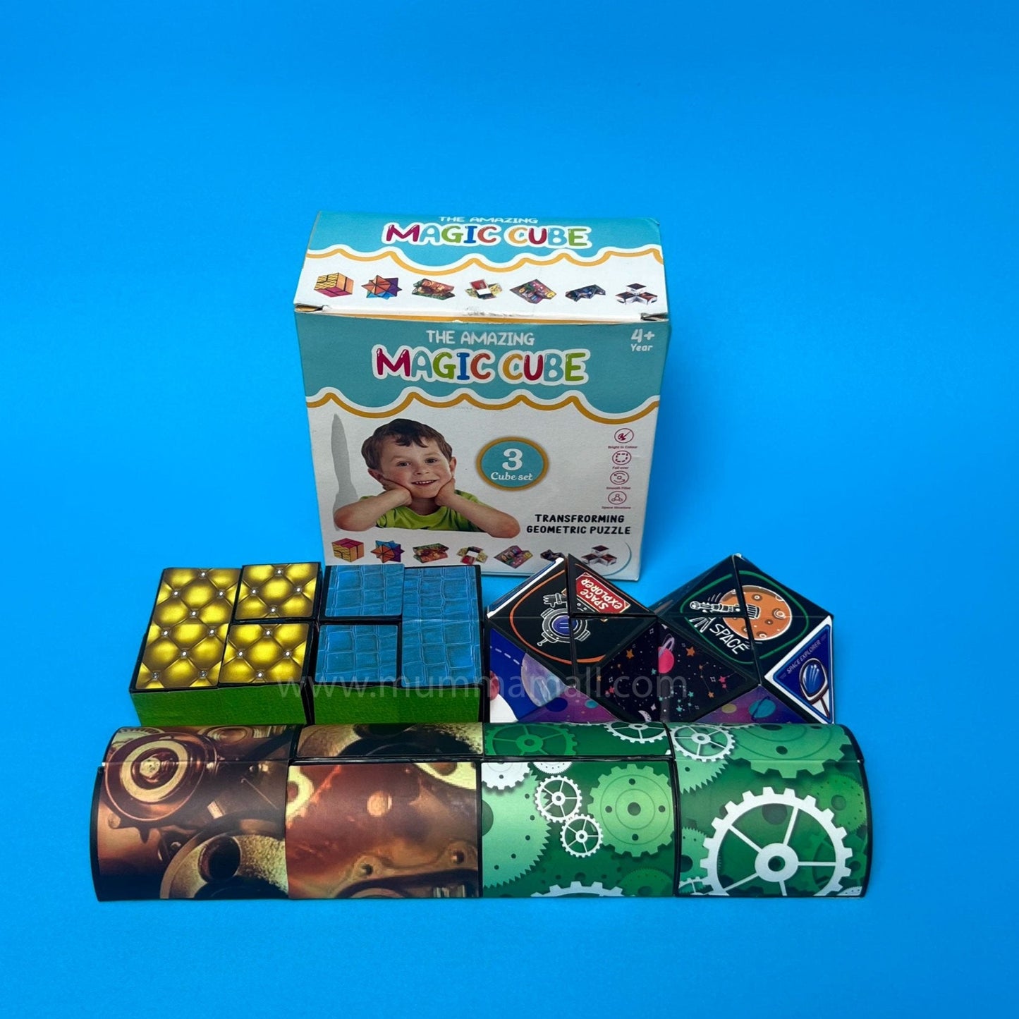 3D Changeable Magic Cubes for Kids and Adults (PACK OF 3)