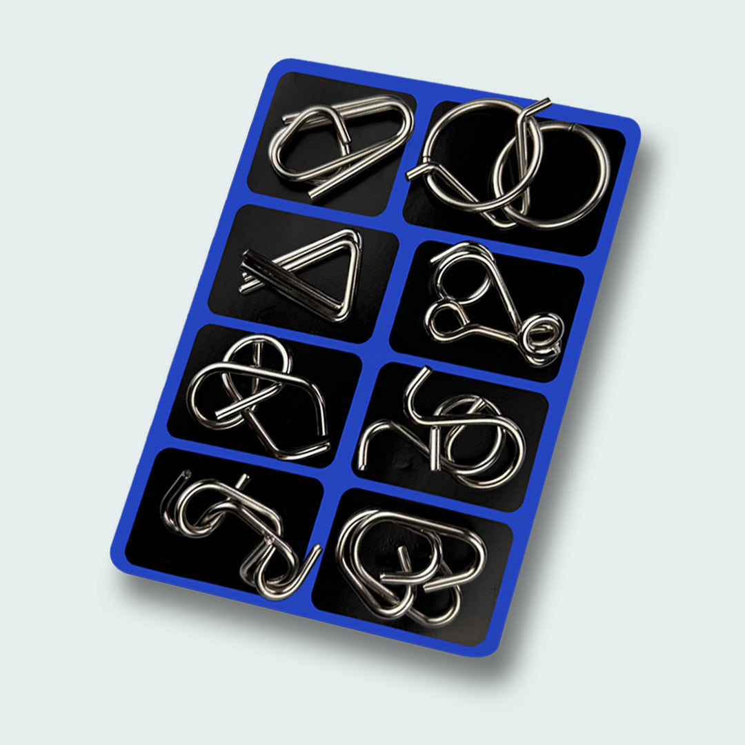 ⭐intellectual Intelligence Educational Metal IQ Puzzle combo for Adults & Children - Let's challenge!!!!!!