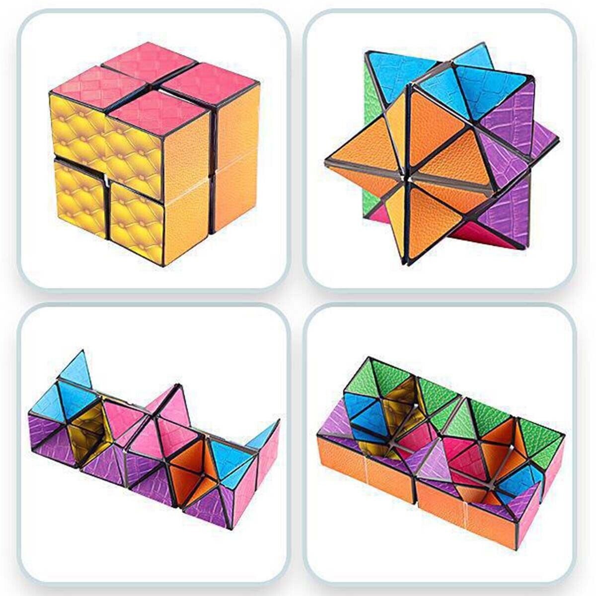 3D Changeable Magic Cubes for Kids and Adults (PACK OF 3)
